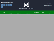 Tablet Screenshot of mummertlaw.com